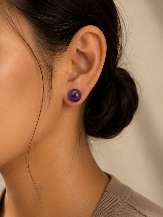 Amara Violet Studs