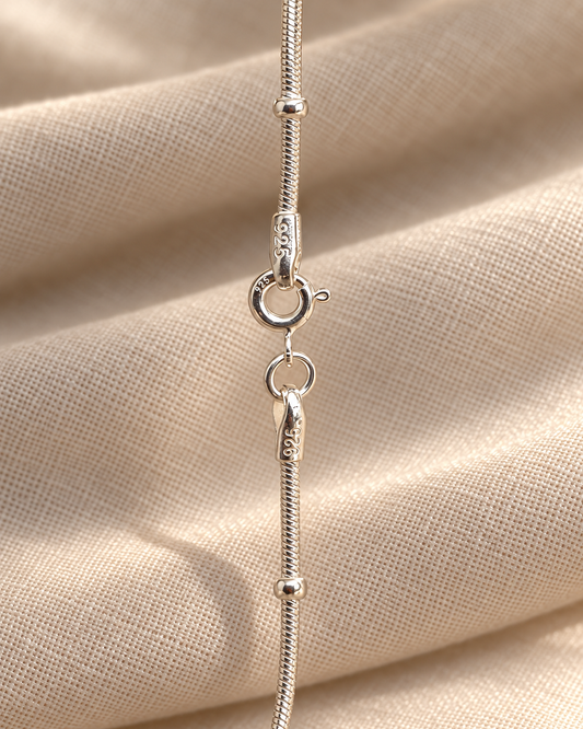 Tara Silver Beaded Chain