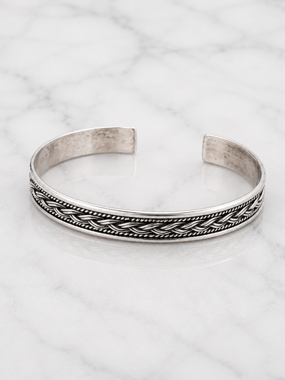 Braided Heritage Men’s Cuff Bracelet