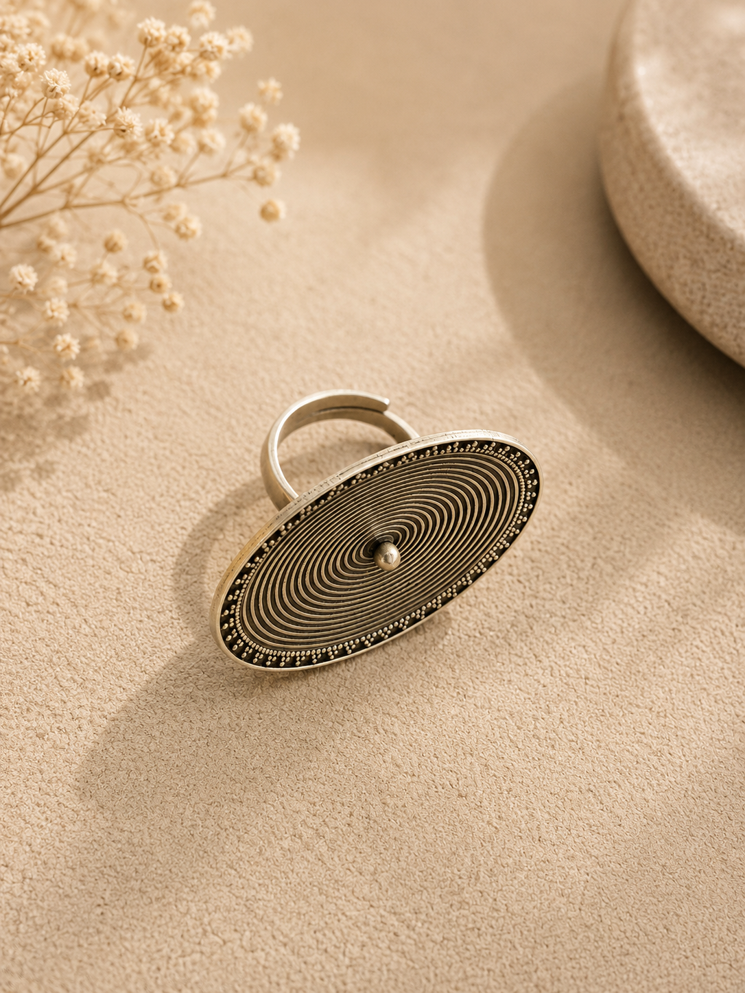 Vritta Statement Adjustable Ring