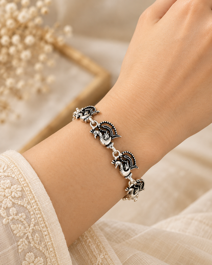 Mayuri Silver Bracelet