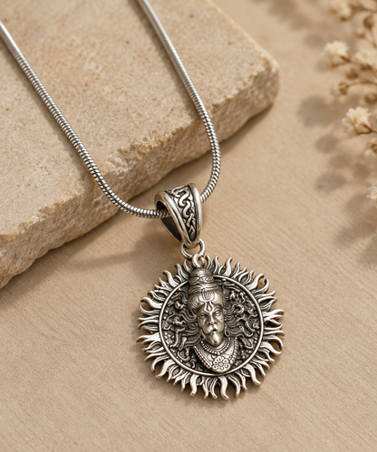 Hanuman Ji Silver Pendant