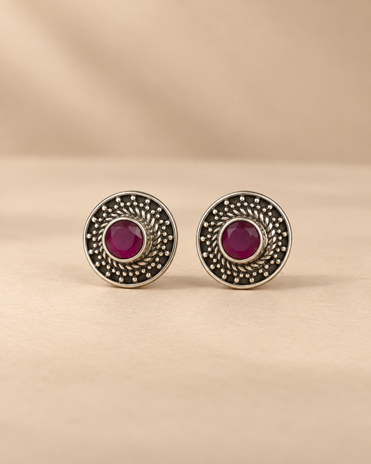 Tara Ruby Studs