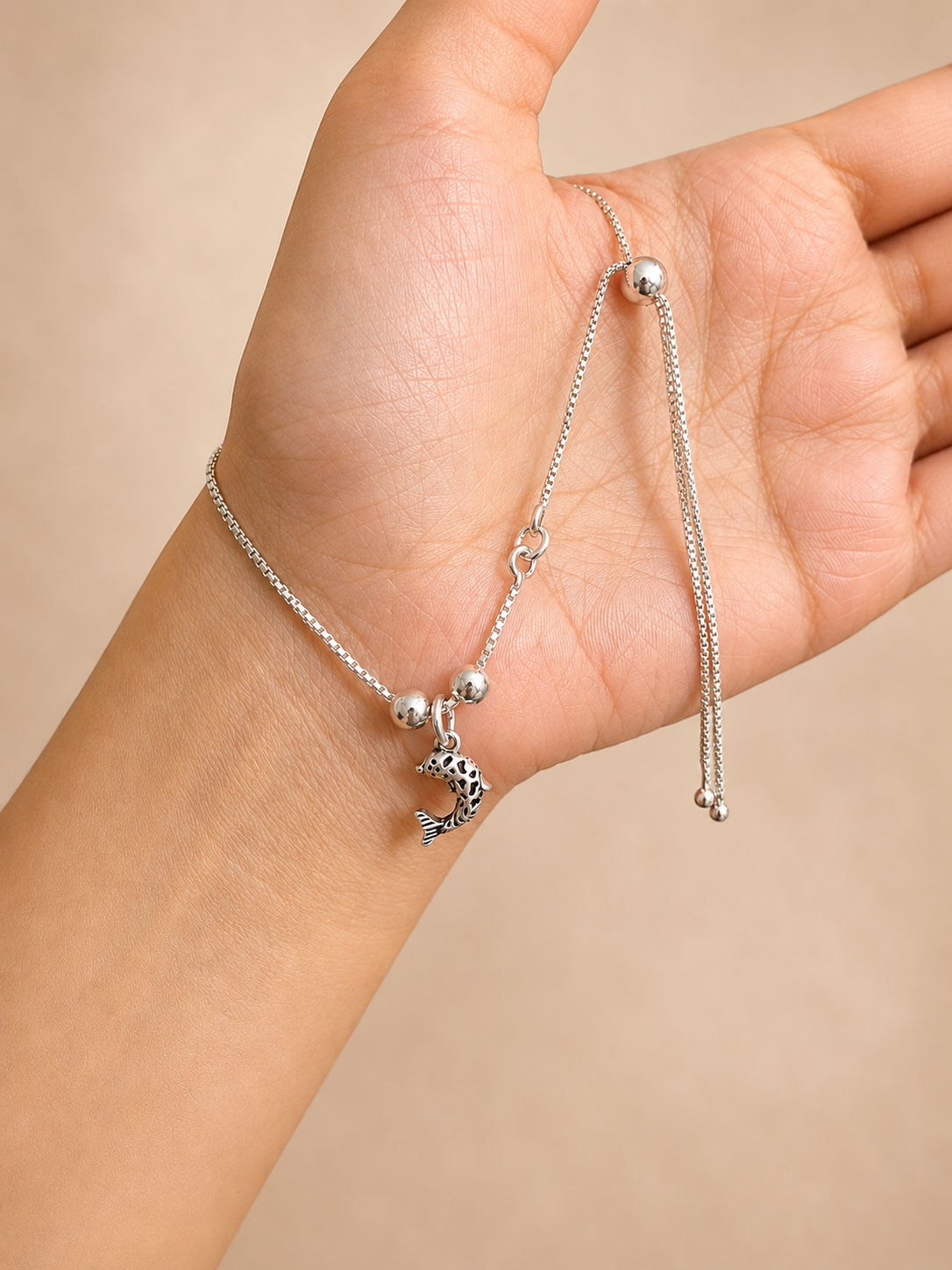 Leher Dolphin Anklet