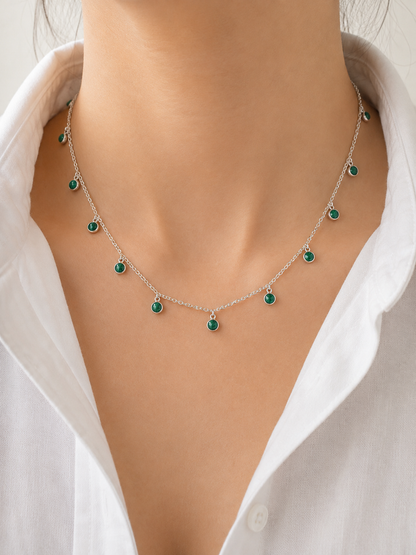 Zariya Green Drop Chain