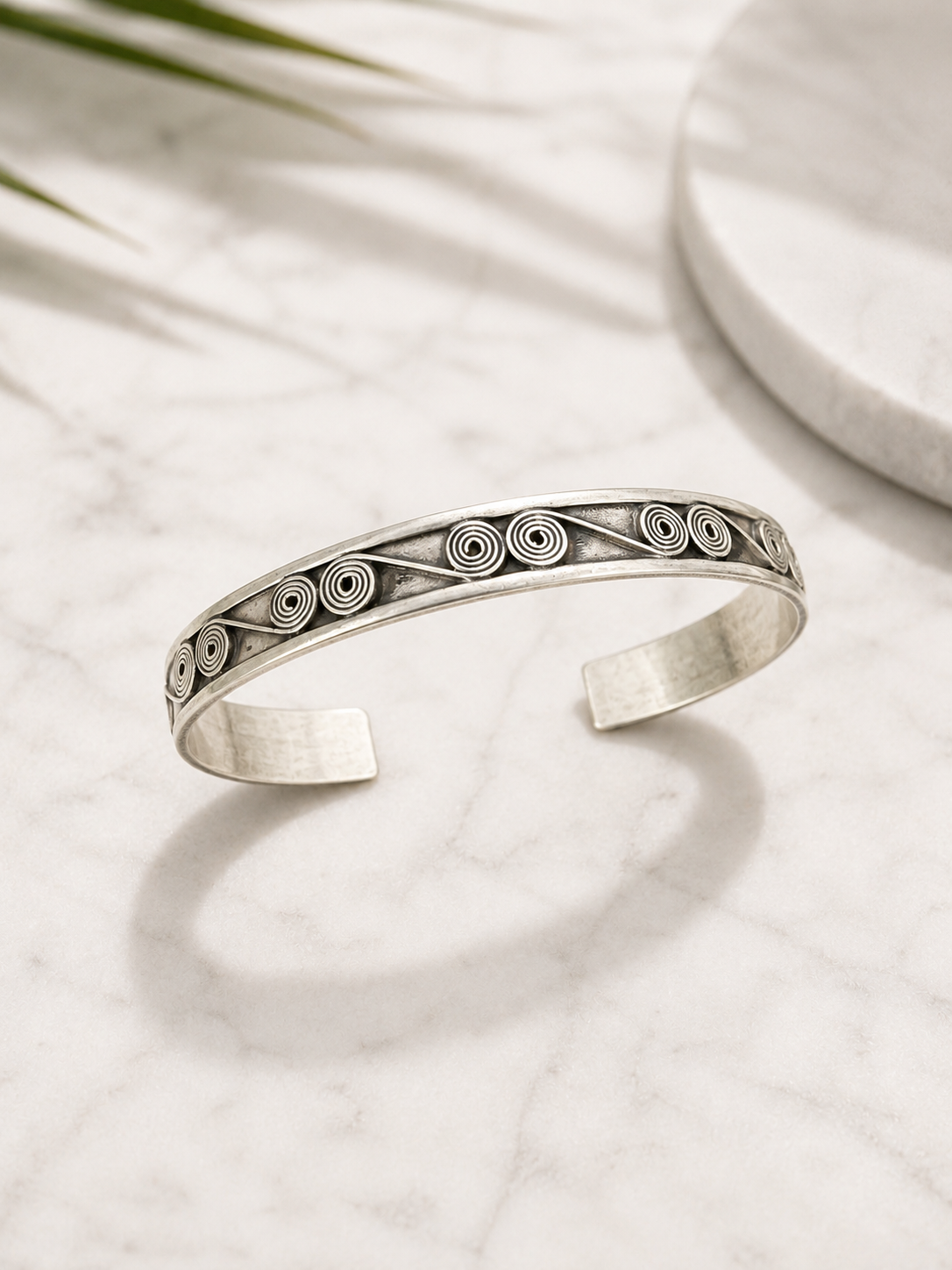 Spiral Heritage Men's Cuff Bracelet