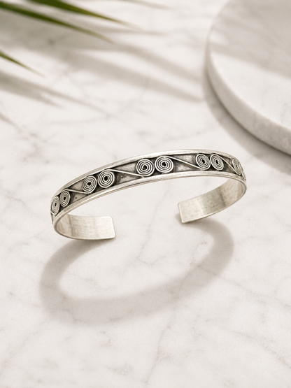 Spiral Heritage Men's Cuff Bracelet