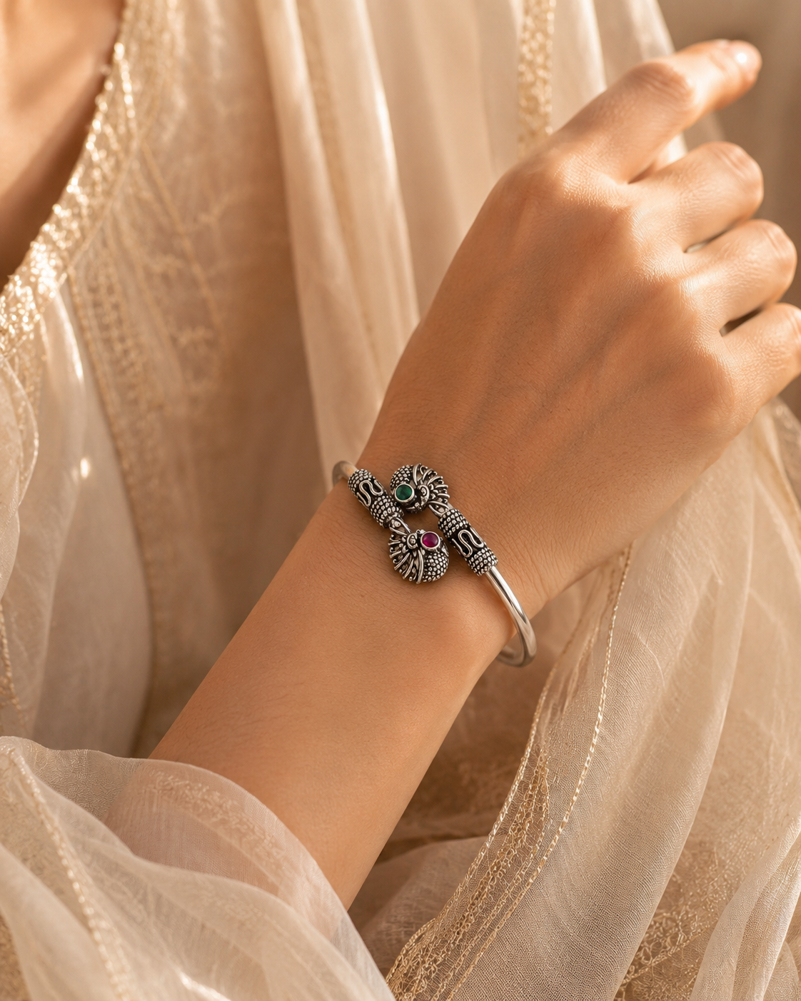 Mayur Oxidized Bangle