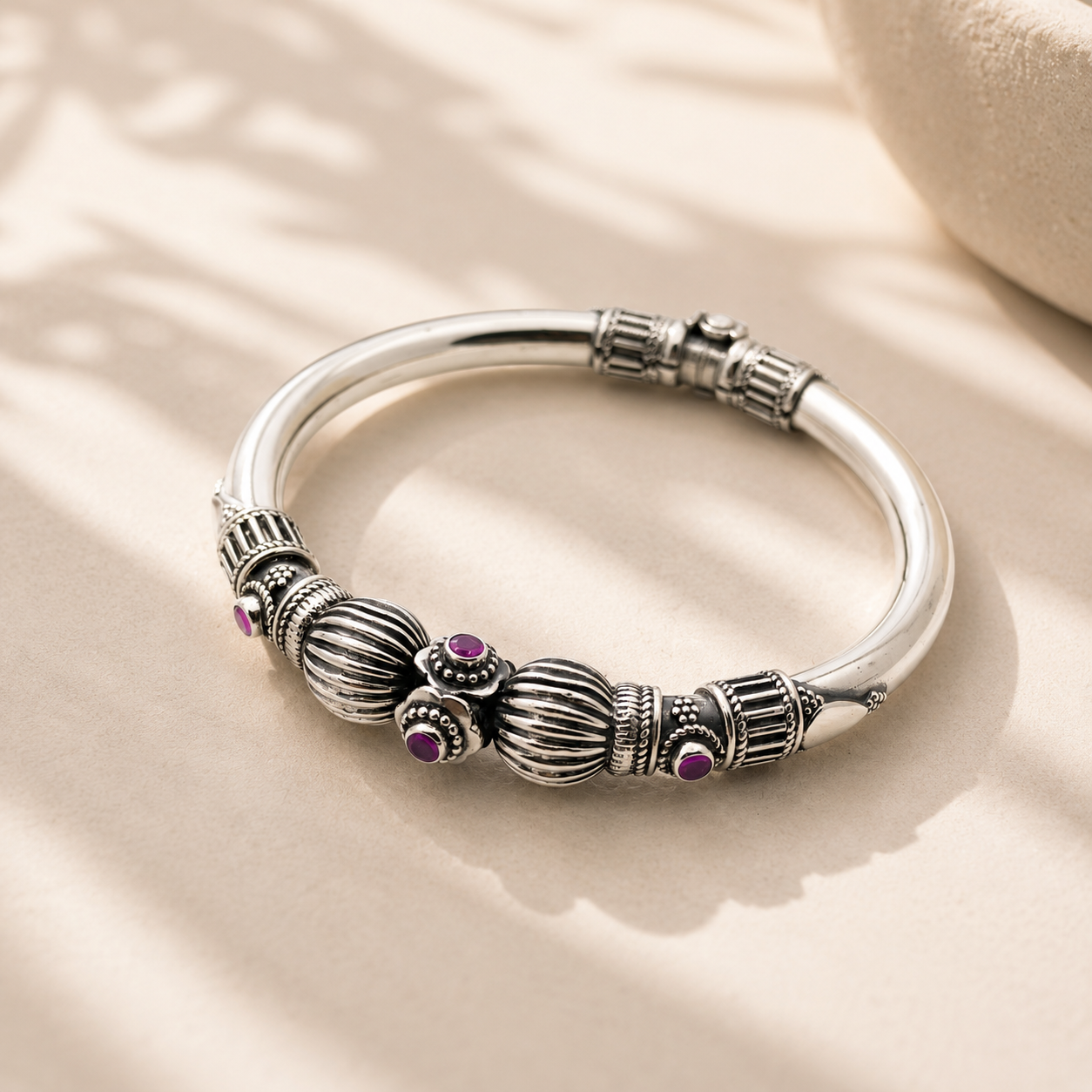 Gulrukh Oxidized 925 Bangle