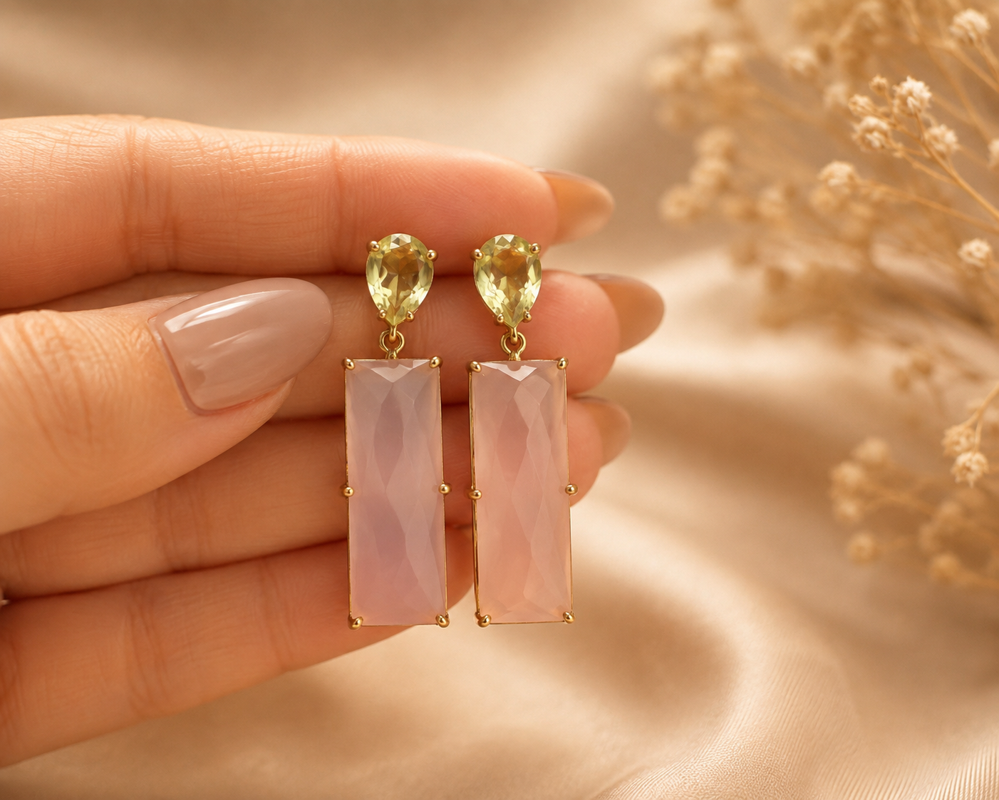 Blushmere Drop Earrings