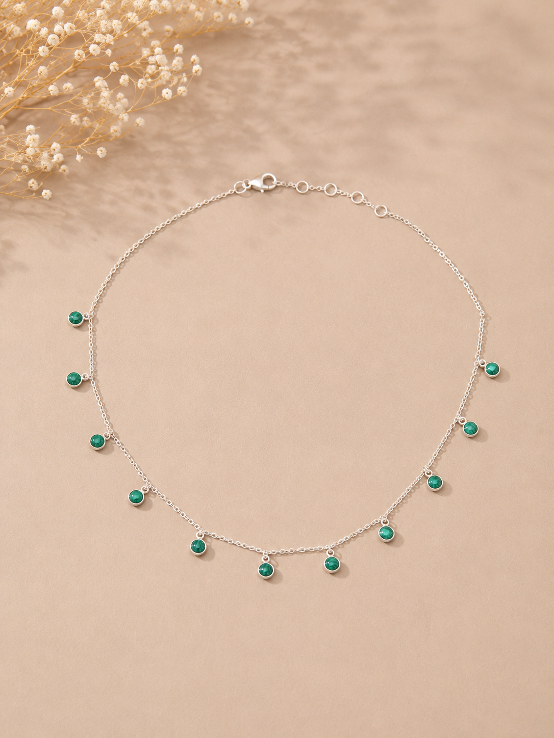 Zariya Green Drop Chain