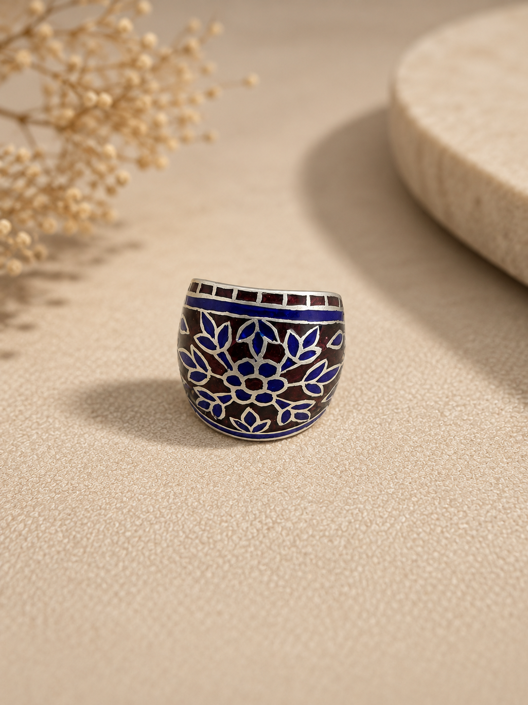 Ruha Blue Enamel Ring