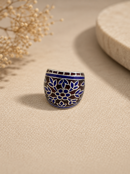 Ruha Blue Enamel Ring