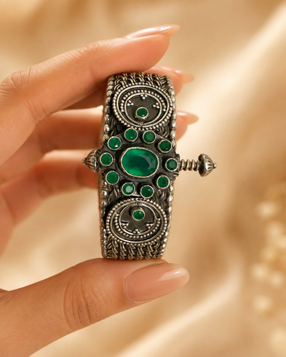 Manika Oxidized 925 Bangle