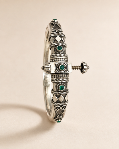 Mehrun Oxidized 925 Bangle