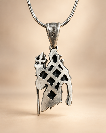 Lord Shiva Silver Pendant