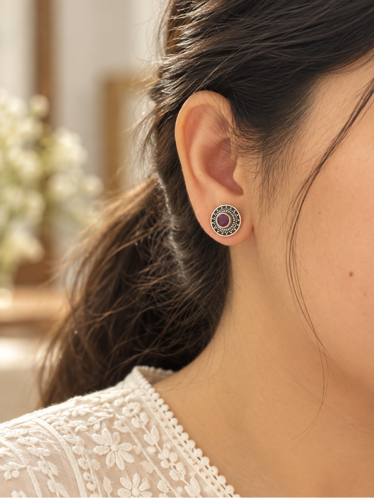 Tara Ruby Studs
