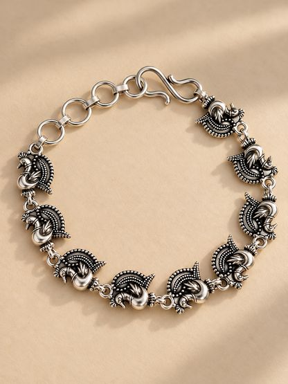 Mayuri Silver Bracelet