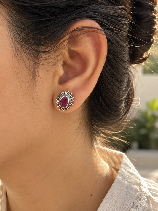 Aarika Ruby Studs