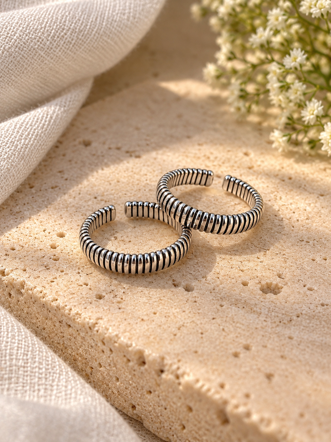 Riva Silver Toe Rings