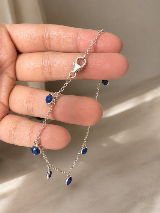 Cobalt Charm Bracelet