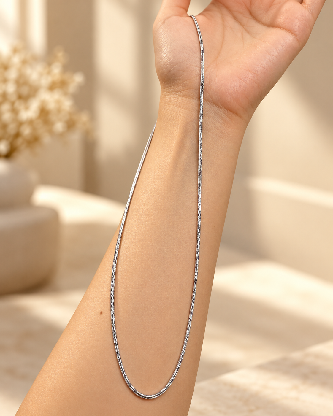 Sia Silver Chain