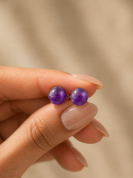 Amara Violet Studs