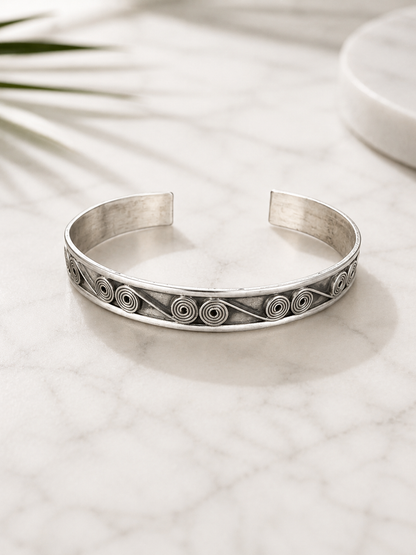 Spiral Heritage Men's Cuff Bracelet