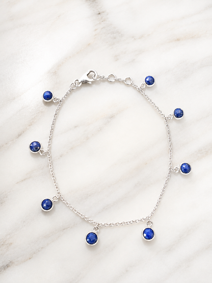 Cobalt Charm Bracelet
